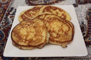 Banana buttermilk pikelets