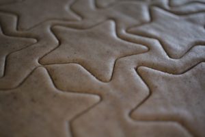 Gingerbread biscuits in progress